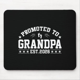 Promoted To Grandpa Est. 2026 Grandparents Grandpa Mouse Mat