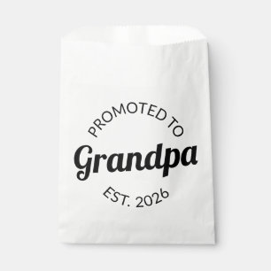 Promoted To Grandpa Est. 2026 I Favour Bags