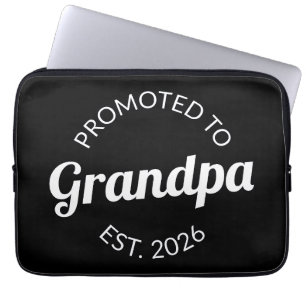 Promoted To Grandpa Est. 2026 I Laptop Sleeve