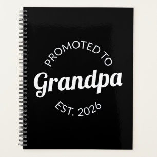 Promoted To Grandpa Est. 2026 I Planner