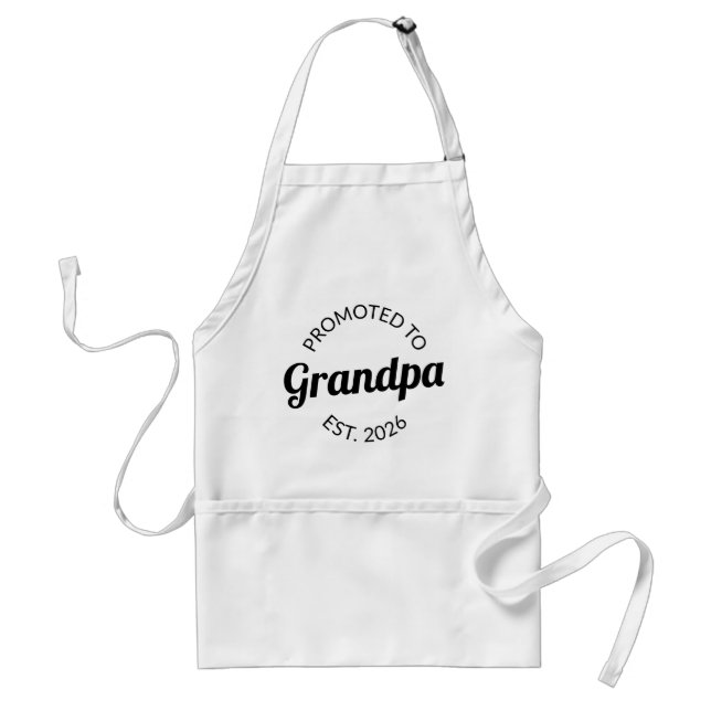 Promoted To Grandpa Est. 2026 I Standard Apron (Front)