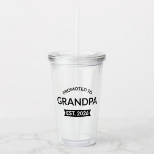 Promoted To Grandpa Est. 2026 II Acrylic Tumbler