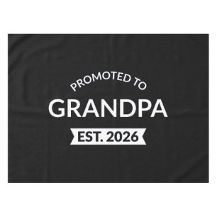 Promoted To Grandpa Est. 2026 II Tablecloth