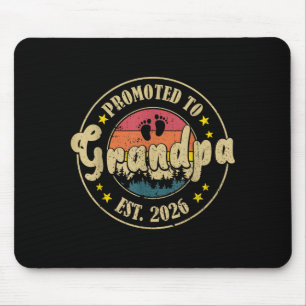 Promoted To Grandpa Est. 2026 New Grandpa Est. 202 Mouse Mat