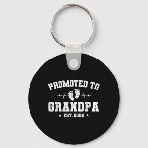 Promoted To Grandpa Est 2026 Pregnancy Announcemen Key Ring