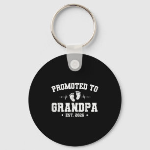 Promoted To Grandpa Est 2026 Pregnancy Announcemen Key Ring