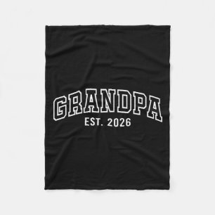 Promoted To Grandpa Est 2026 Soon To Be Grandpa Gi Fleece Blanket