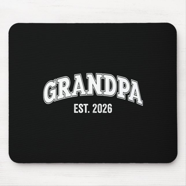 Promoted To Grandpa Est 2026 Soon To Be Grandpa Lo Mouse Mat (Front)