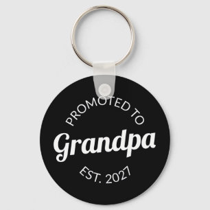 Promoted To Grandpa Est 2027 New Papa I Key Ring