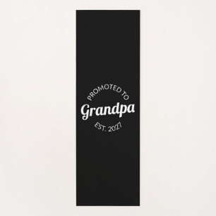 Promoted To Grandpa Est 2027 New Papa I Yoga Mat