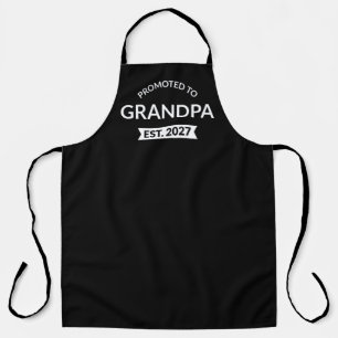 Promoted To Grandpa Est 2027 New Papa II Apron