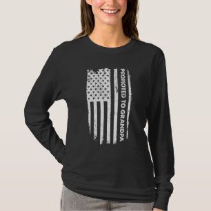 Promoted To Grandpa First Time Fathers Day New Gra T-Shirt