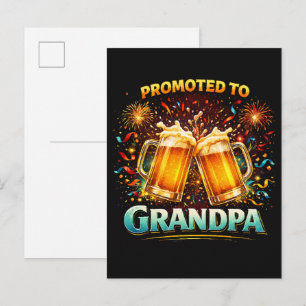 Promoted To Grandpa Future Announcement Postcard