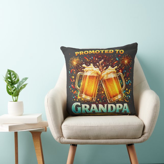 Promoted To Grandpa Future Cushion (Chair)