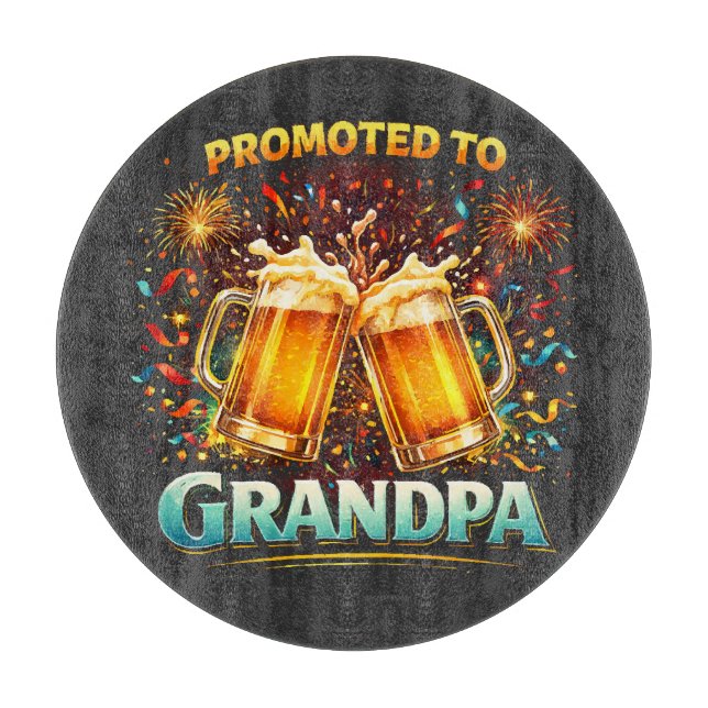 Promoted To Grandpa Future Cutting Board (Front)