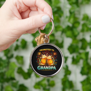 Promoted To Grandpa Future Key Ring