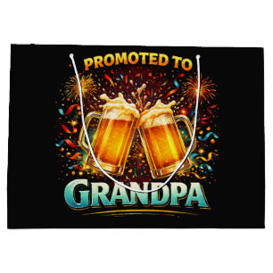 Promoted To Grandpa Future Large Gift Bag