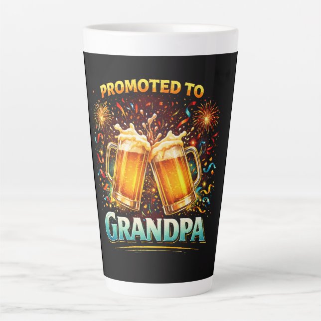 Promoted To Grandpa Future Latte Mug (Front)