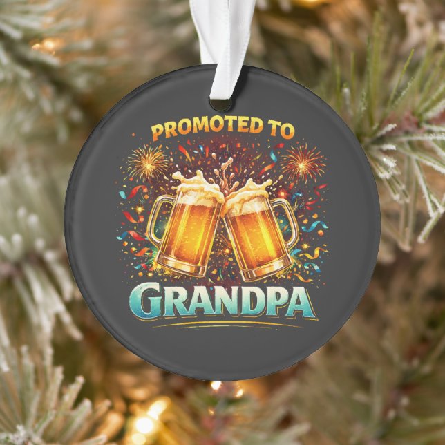 Promoted To Grandpa Future Ornament (Tree)
