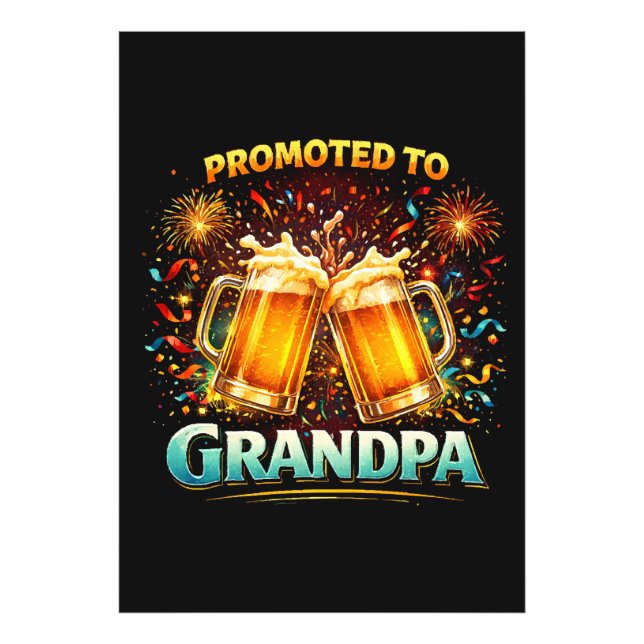 Promoted To Grandpa Future Photo Print (Front)