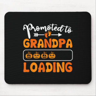 Promoted To Grandpa Loading Pumpkin Halloween Gran Mouse Mat