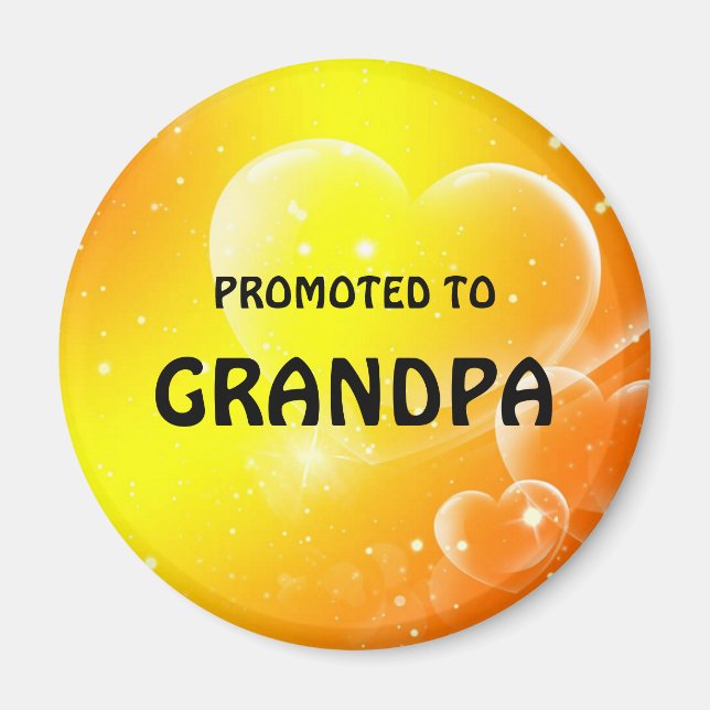 Promoted to Grandpa Magnet (Front)