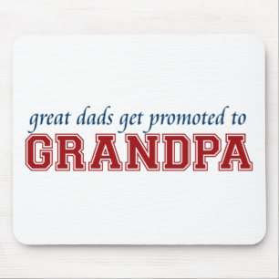 Promoted to Grandpa Mouse Mat