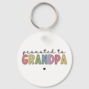 Promoted to Grandpa New Grandad to be gifts Key Ring