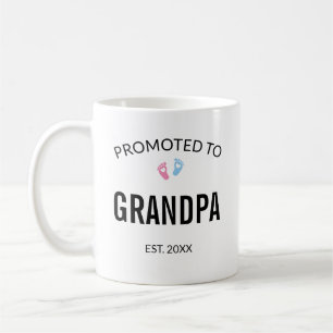 Promoted to Grandpa Pregnancy Announcement Coffee Mug