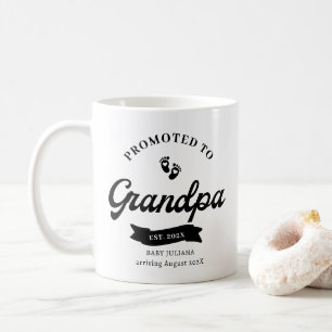 Promoted to GrandPa Pregnancy Announcement Mug