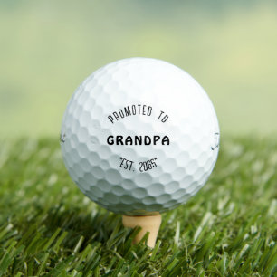 Promoted to Grandpa Pregnancy Titleist Pro V1 Golf Balls