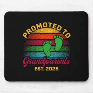 Promoted To Grandparents 2025 New Grandparents Fat Mouse Mat