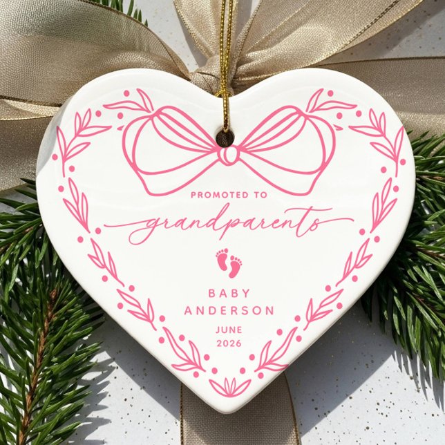 Promoted to Grandparents Christmas Ornament (Creator Uploaded)