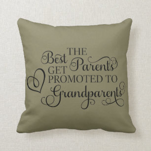 Promoted to Grandparents Pillow