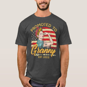 Promoted to Granny Est 2022 Women Vintage First Ti T-Shirt