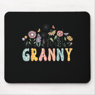 Promoted To Granny Est. 2026 Daisy Floral Wildflow Mouse Mat