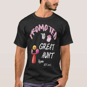 Promoted to great aunt 2021 T-Shirt