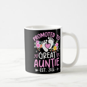 Promoted to Great Auntie Est 2025 Pregnancy Coffee Mug