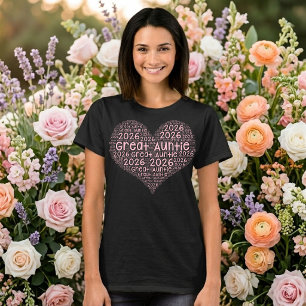 Promoted to Great Auntie Est 2026, Gift for Aunt T-Shirt