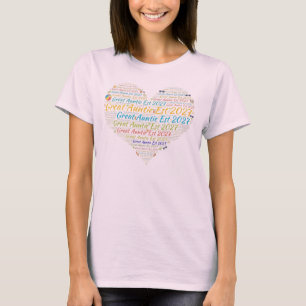 Promoted to Great Auntie Est 2027, Gift for Aunt T-Shirt