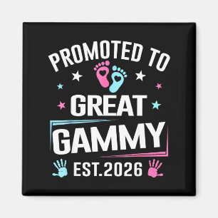 Promoted To Great Gammy Est 2026 Pregnancy Announc Magnet