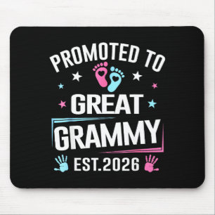 Promoted To Great Grammy Est 2026 Pregnancy Announ Mouse Mat