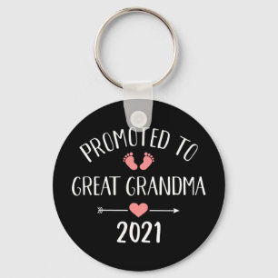 Promoted to Great grandma 2021 Key Ring
