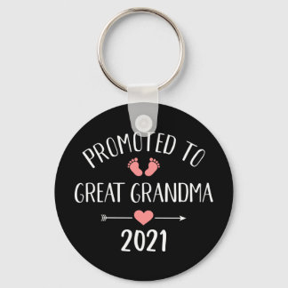 Promoted to Great grandma 2021 Key Ring