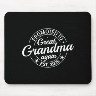 Promoted To Great Grandma Again 2025 Pregnancy Bab Mouse Mat