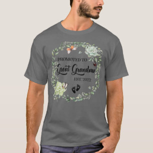 Promoted to Great Grandma Est 2022 Women First Tim T-Shirt