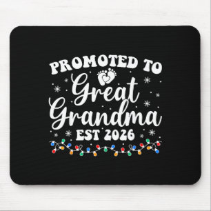 Promoted To Great Grandma Est 2026 First Time New  Mouse Mat