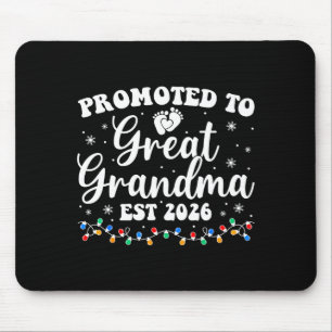 Promoted To Great Grandma Est 2026 First Time New Mouse Mat