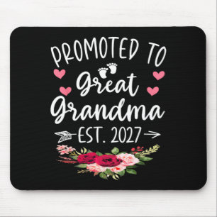 Promoted to Great Grandma Est 2027 Ft Time New Mouse Mat