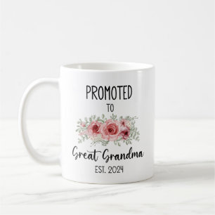 Promoted To Great Grandma Mug 2024, Great Grandma